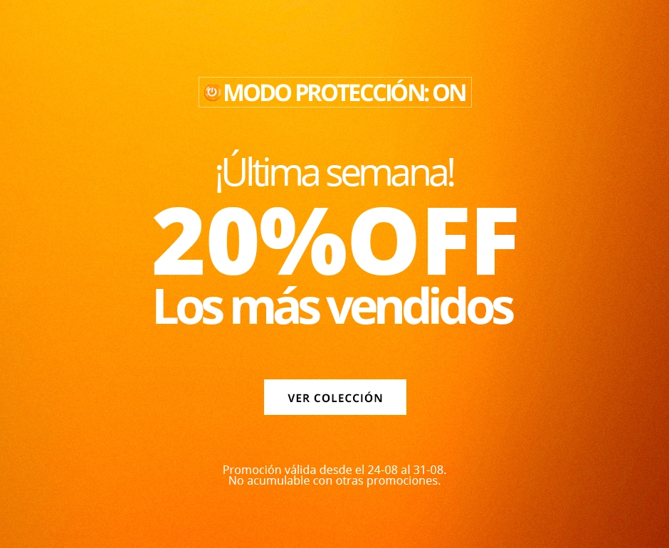 ¡ÚLTIMA SEMANA! - Los más vendidos 20%OFF