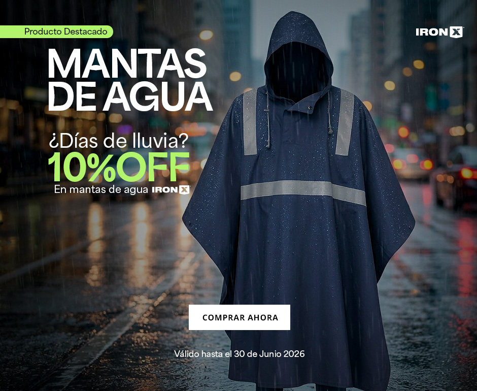 10% OFF en mantas de agua IRON-X - Ven por la tuya 🌧️